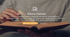 Desktop Screenshot of abibliafalada.com.br