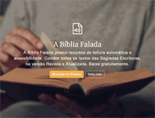Tablet Screenshot of abibliafalada.com.br